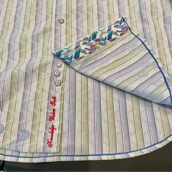 Robert Graham Flip Cuff Long Sleeve Button Shirt - Picture 6 of 11